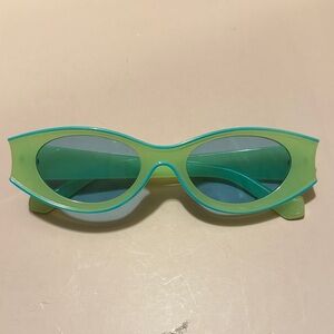 Urban Outfitters Lime Green Cat-Eye Sunglasses